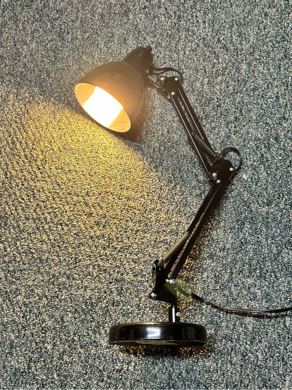 Adjustable Black Desk Lamp - Articulating Arm